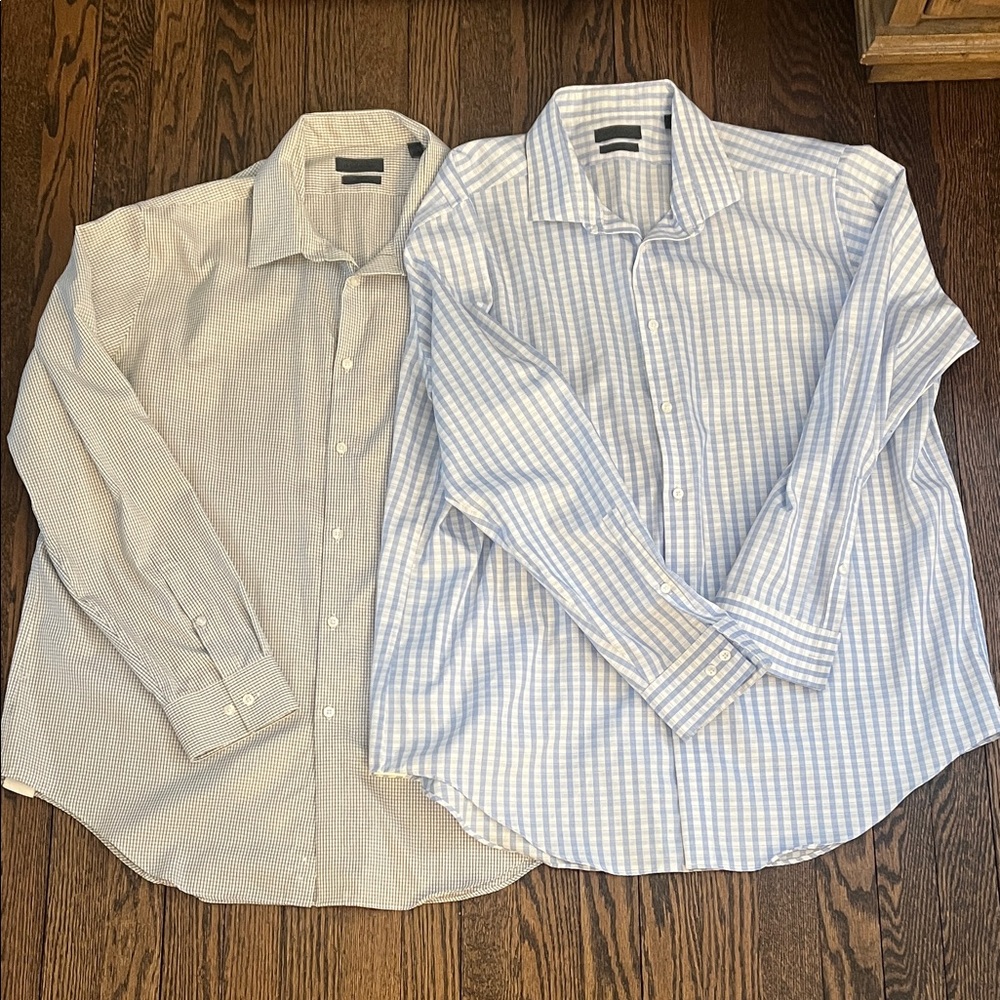 Calvin Klein Slim Fit Dress Shirts (2) 18 34/35